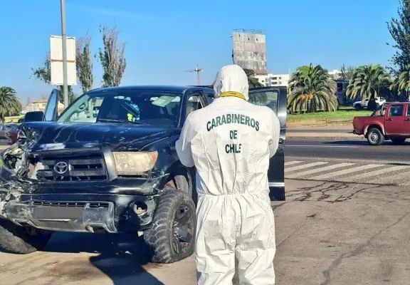 Carabineros trabaja para identificar a conductor que protagonizó accidente múltiple en Ruta 5