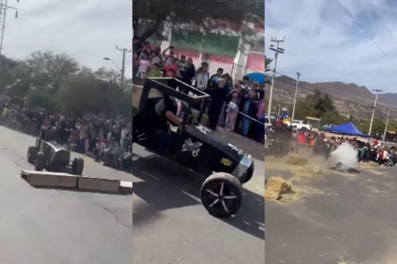 (VIDEO) “Carro loco” pierde el control e impacta a 4 asistentes en Ovalle