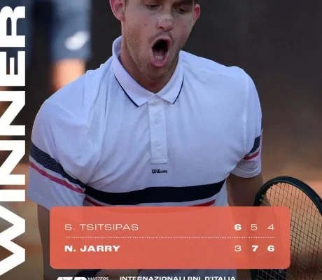 Triunfo épico: Nicolás Jarry despacha a Tsitsipas y se mete en semis del Masters de Roma