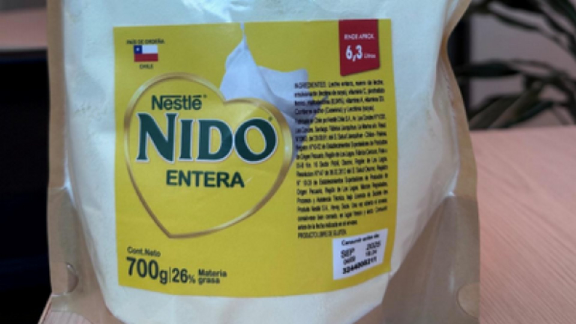 Nestlé alerta que leche Nido falsa se detectó en Valparaíso y RM