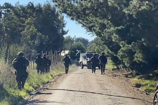 Operativos de la PDI en Cañete tras asesinato de tres carabineros