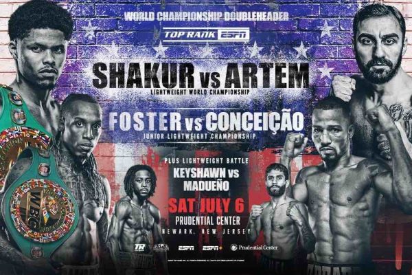 Shakur vs Artem y Foster vs Conceicao