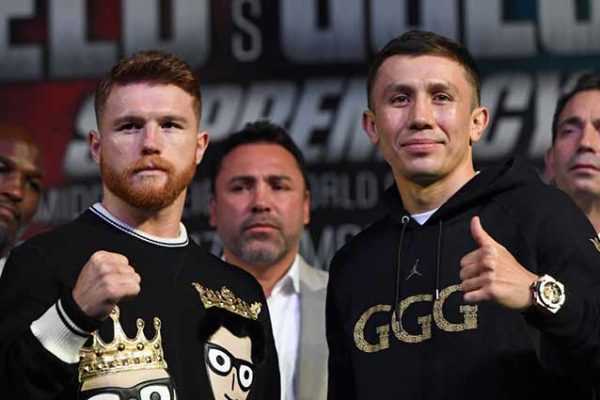 Canelo, De la Hoya y Golovkin