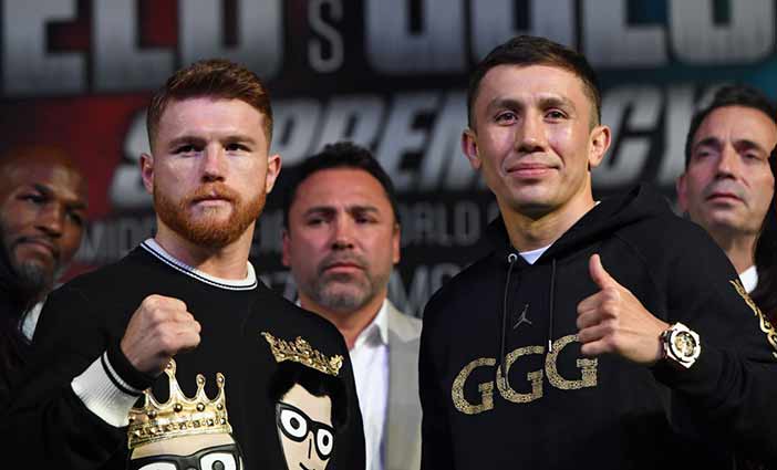 Canelo, De la Hoya y Golovkin