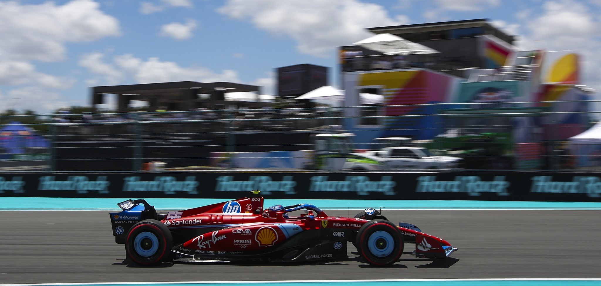 Cara y cruz española en la qualy de Miami: Sainz es tercero, Alonso cae en Q2