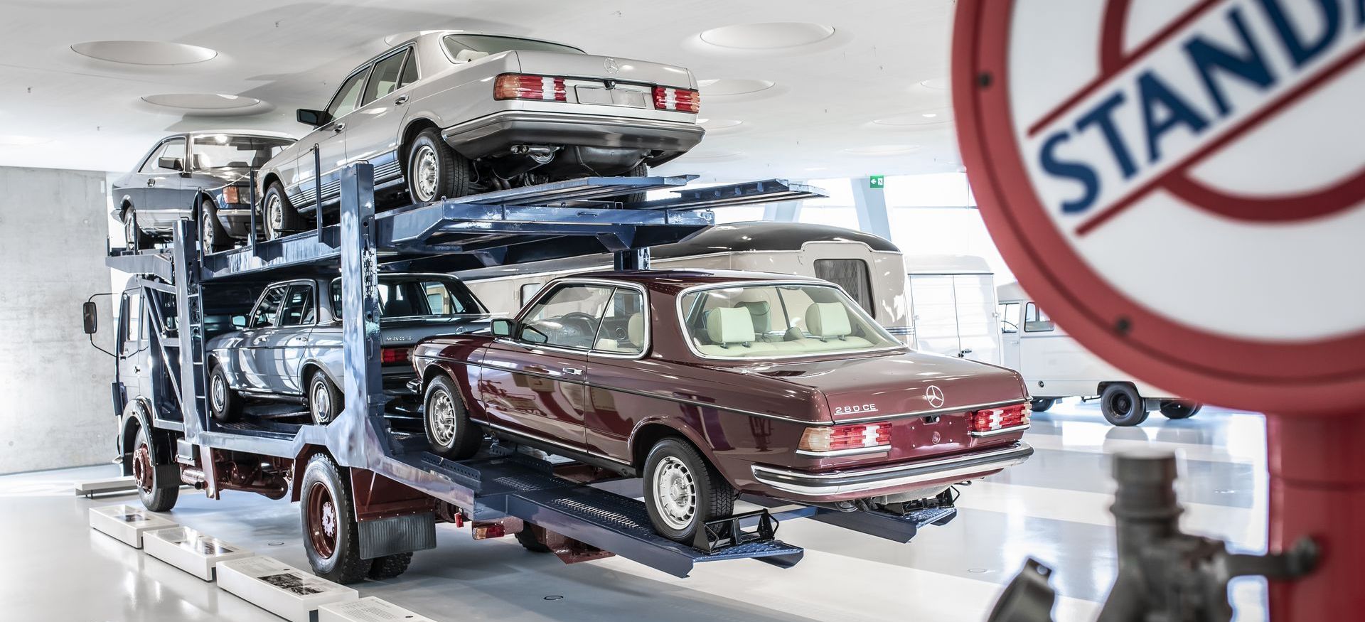 El trabajador mas incansable del mundo del motor también merece una posición de honor en el museo Mercedes