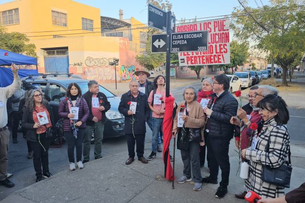 Calle llevará nombre de Elisa Escobar, víctima de operación represiva de la Dina en Calle Conferencia