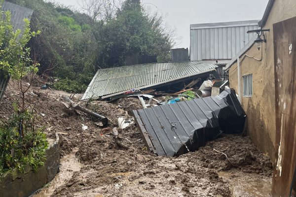 Curanilahue: la "zona cero" del paso del sistema frontal y su lucha para contar con un plan de canalización de aguas lluvias