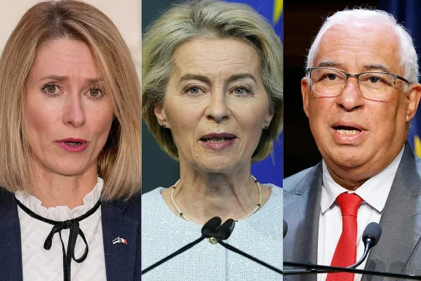 Los negociadores acuerdan el reparto de altos cargos de la UE para Von der Leyen, Costa y Kallas