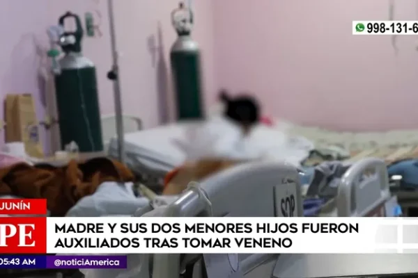 Junín: Madre y sus hijos tomaron veneno