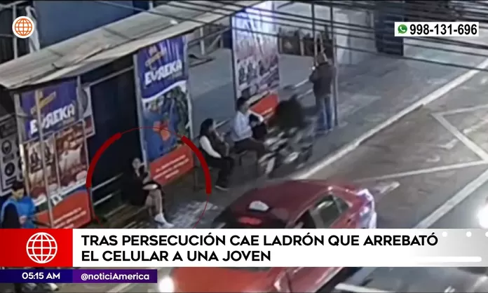 San Isidro: Cayó ladrón que arrebató celular a mujer