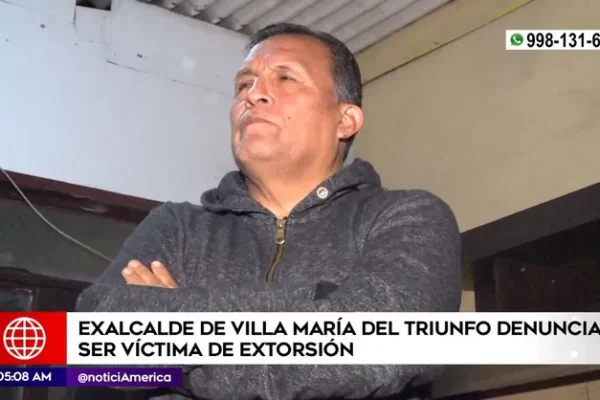 Villa María del Triunfo: Exalcalde denuncia ser víctima de extorsión