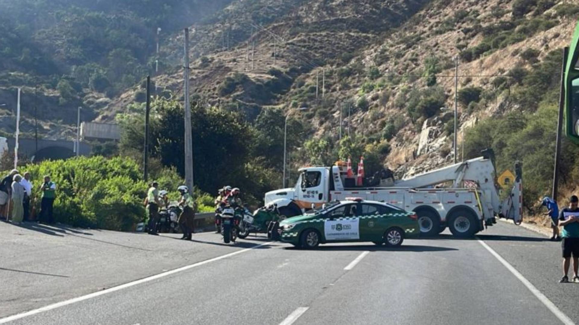 Choque en la Ruta 68 dejó un muerto e interrumpió el tránsito cerca del Túnel Lo Prado