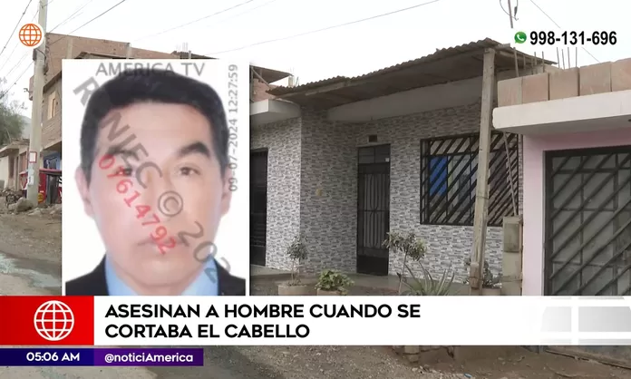 Ancón: Sicario asesinó a padre de familia mientras se cortaba el cabello