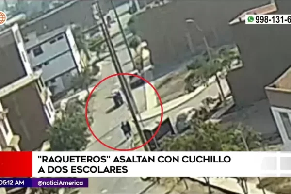 Chosica: Raqueteros asaltaron con cuchillo a escolares