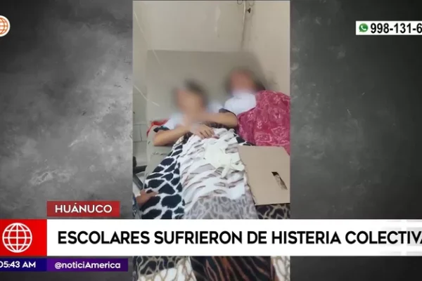 Huánuco: Más de 40 escolares sufrieron de histeria colectiva