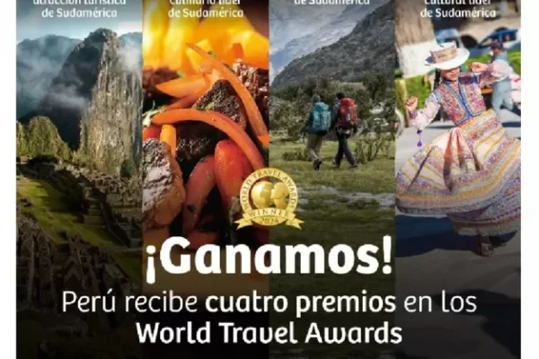 Perú obtiene premios en World Travel Awards Sudamérica