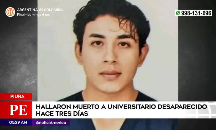 Piura: Joven universitario desaparecido fue hallado muerto en canal de regadío