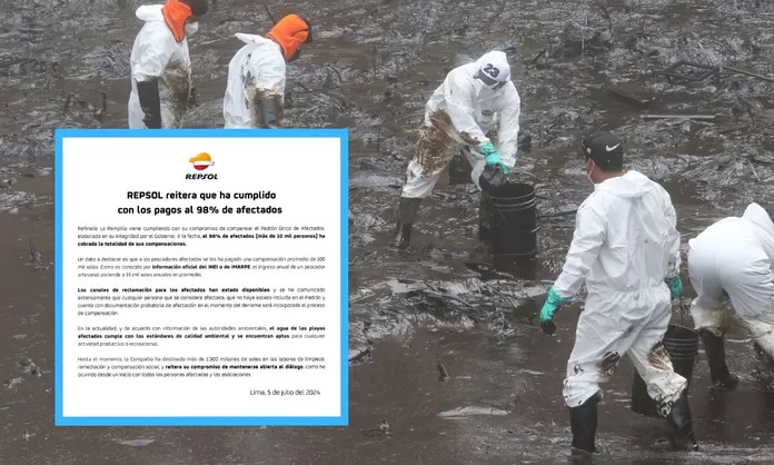 Repsol aseguró que cumplió con pagos al 98% de afectados del derrame de petróleo de 2022 en Ventanilla