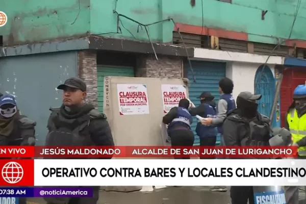 San Juan de Lurigancho: Municipio realizó operativo contra bares y locales clandestinos