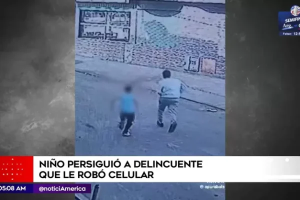 San Martín de Porres: Niño persiguió a delincuente que le robó su celular