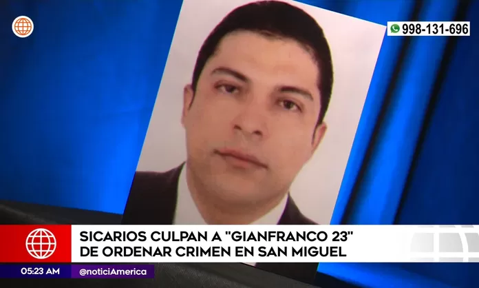 Sicarios culpan a alias Gianfranco 23 de ordenar crimen en San Miguel