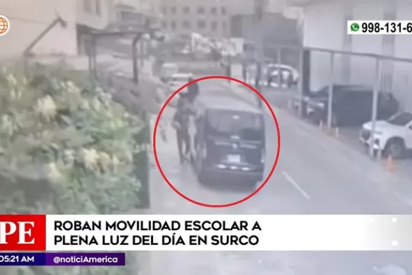 Surco: Delincuentes roban movilidad escolar