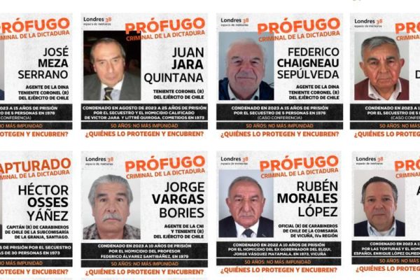 18 condenados por delitos de lesa humanidad están prófugos de la justicia