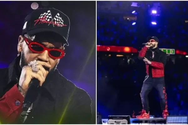 Anuel AA fue pifiado por todo el estadio Santiago Bernabéu