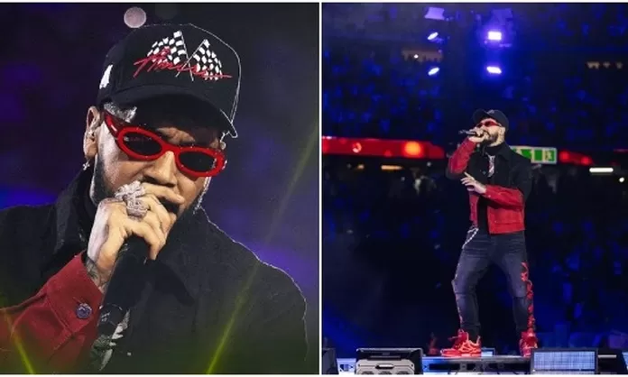 Anuel AA fue pifiado por todo el estadio Santiago Bernabéu