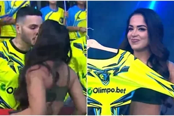 Mario Irivarren recibió con tremendo beso a Onelia Molina en los guerreros