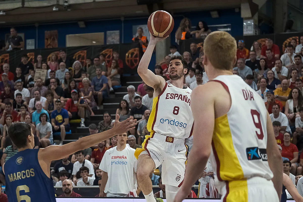 Espaa doblega a Argentina en un final ajustado