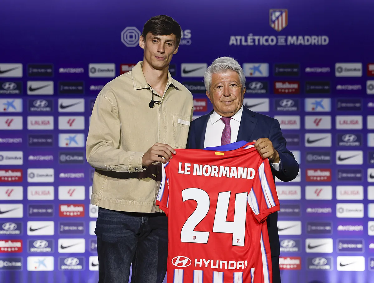 Robin Le Normand, primera presentacin veraniega del Atltico de Madrid: "Buscaba dar un paso adelante en mi carrera" | LaLiga EA Sports 2024