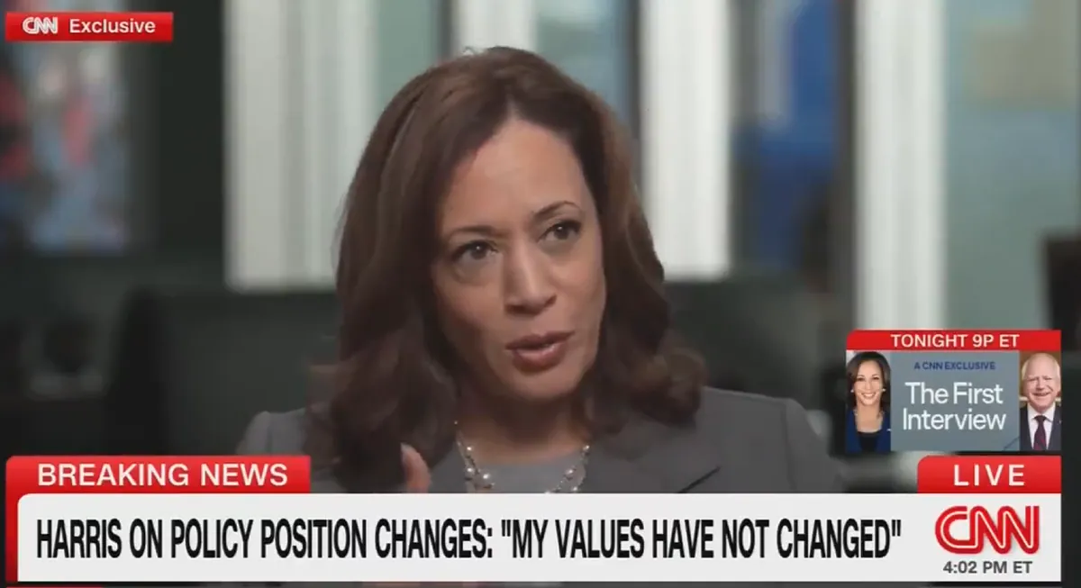 Kamala Harris minimiza los bandazos de opinión en su carrera: "Mis valores no han cambiado"