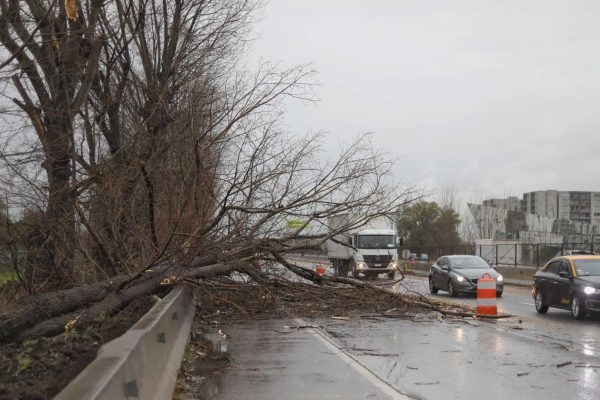 Dos fenómenos afectarán a once regiones: lluvia de más de 100 mm y viento sobre los 100 kms/hr