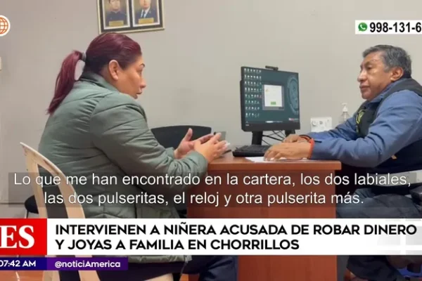 Intervienen a niñera acusada de robar dinero y joyas a familia