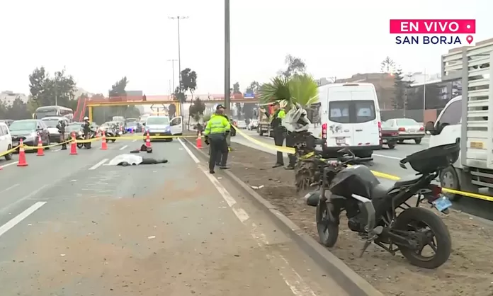 San Borja: Un muerto tras accidente en la Panamericana Sur