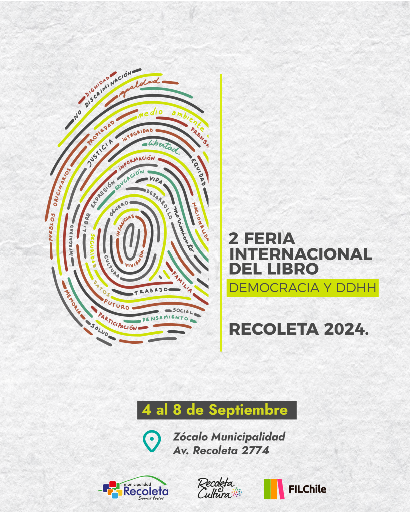 Comienza Segunda Versión de Feria Internacional del Libro Democracia y DDHH en Recoleta