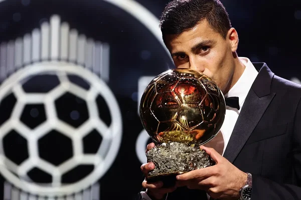 Rodri superó a Vinicius en el Balón de Oro por 41 votos, tan sólo un 0,6% del total