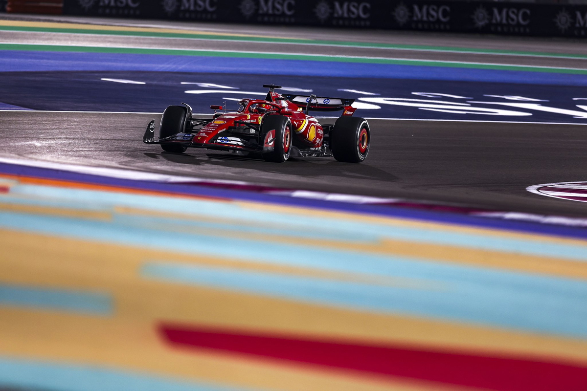 Charles Leclerc, el más rápido en los únicos libres del Gran Premio de Qatar