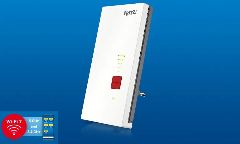 FRITZ!Repeater 2400 W7, el primer repetidor Wi-Fi 7 de AVM