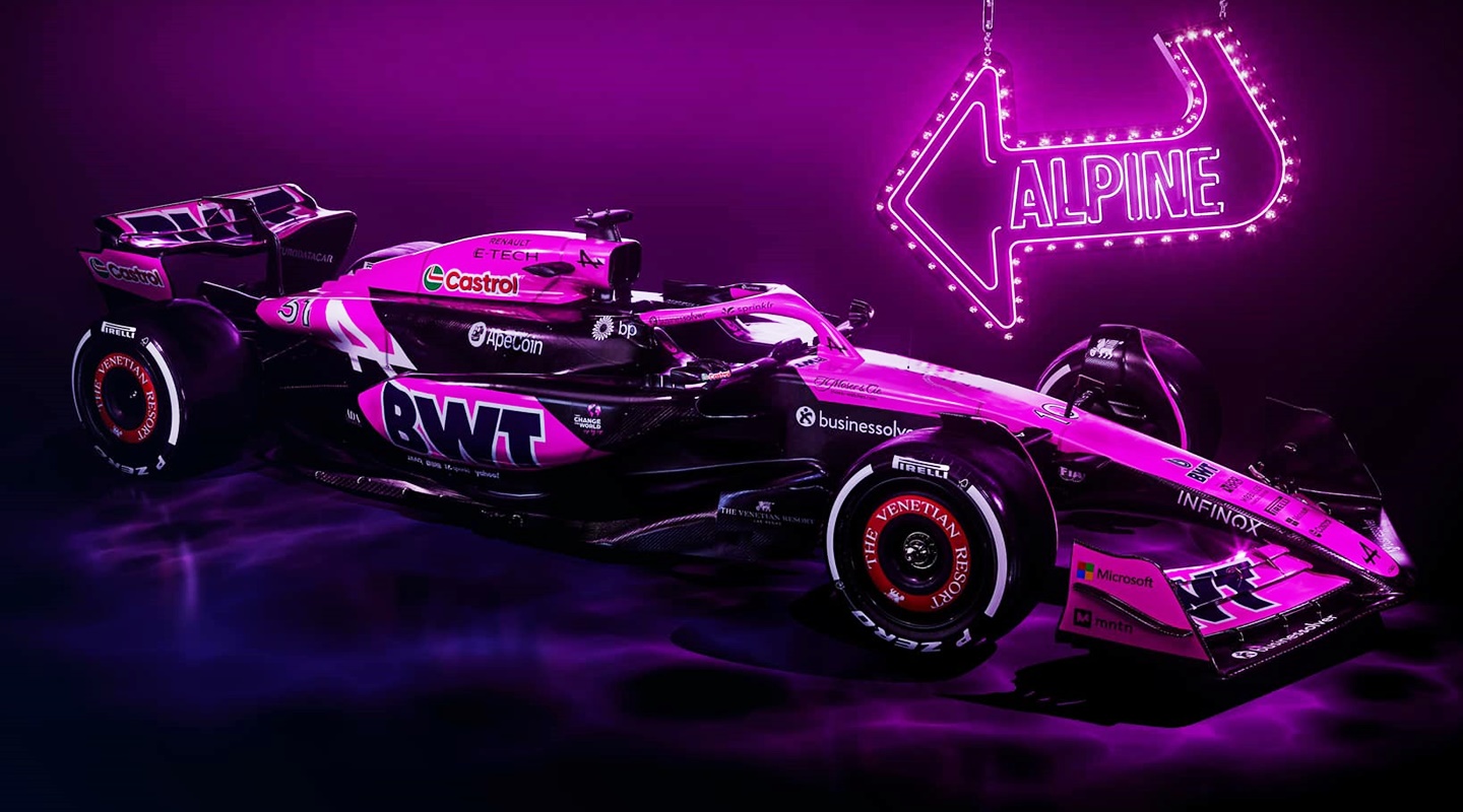 Alpine y Stake F1 presentan nuevas decoraciones para el Gran Premio de Las Vegas