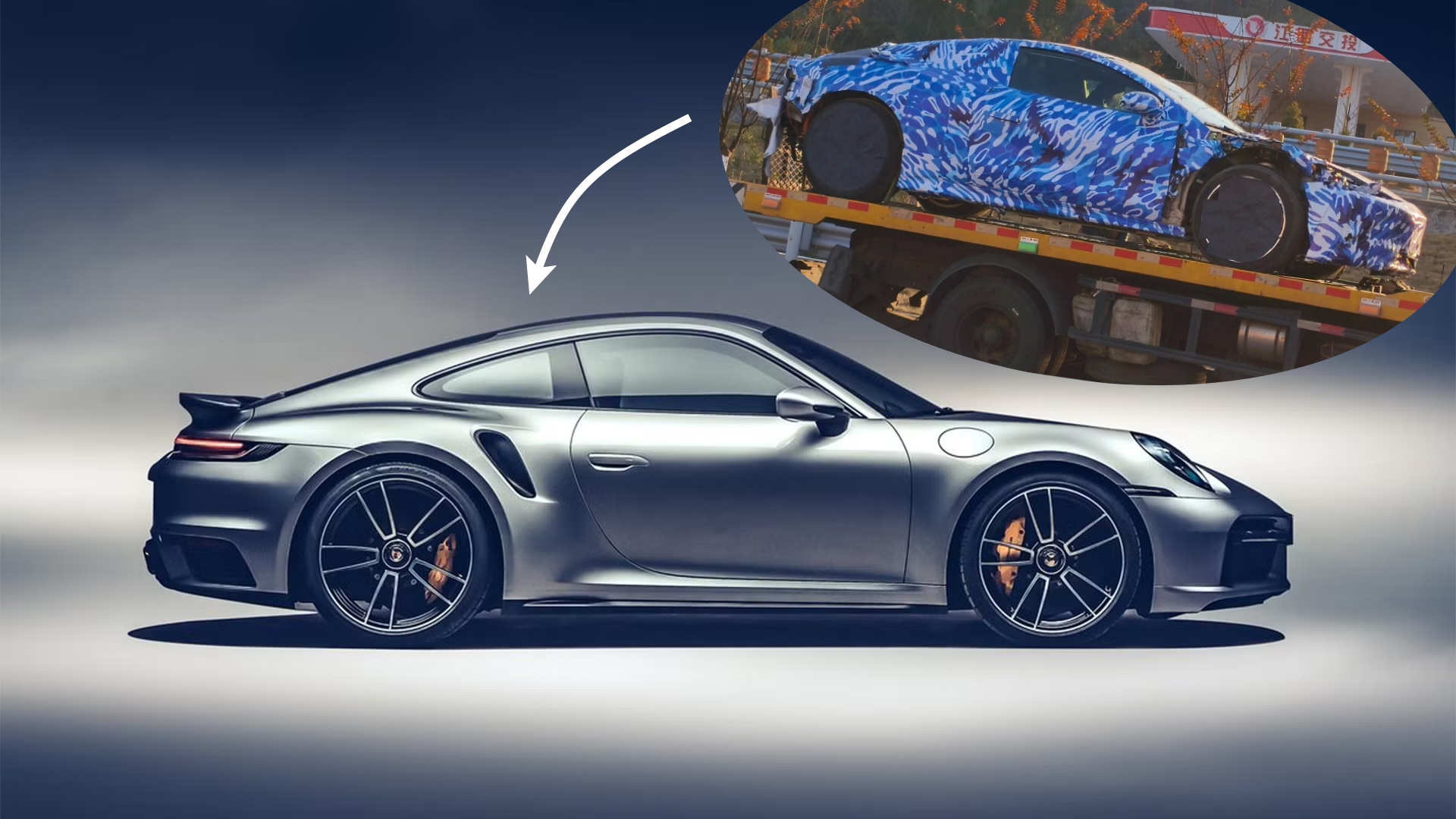 Primera imagen del coche híbrido más radical de BYD, un deportivo con tamaño de Porsche 911 que puede llegar a España