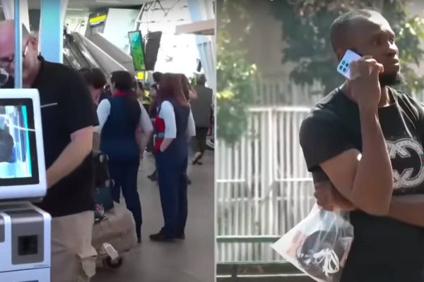 VIDEOS - Haitiano repitió la fórmula: otra vez rompió a martillazos decenas de monitores en el Aeropuerto de Santiago