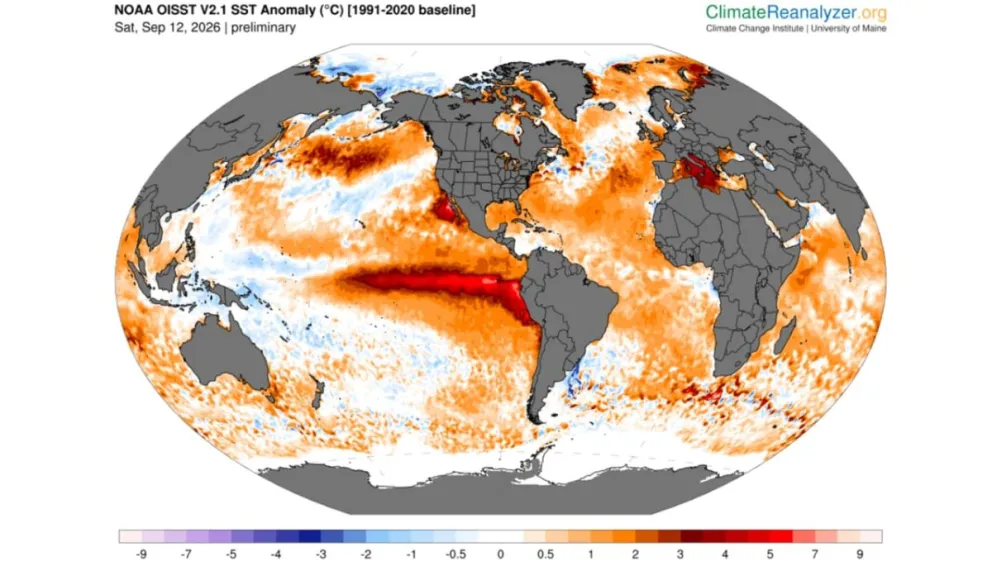 El Niño 2026-2027 alcanza el nivel “muy fuerte” y queda prácticamente empatado con 1997