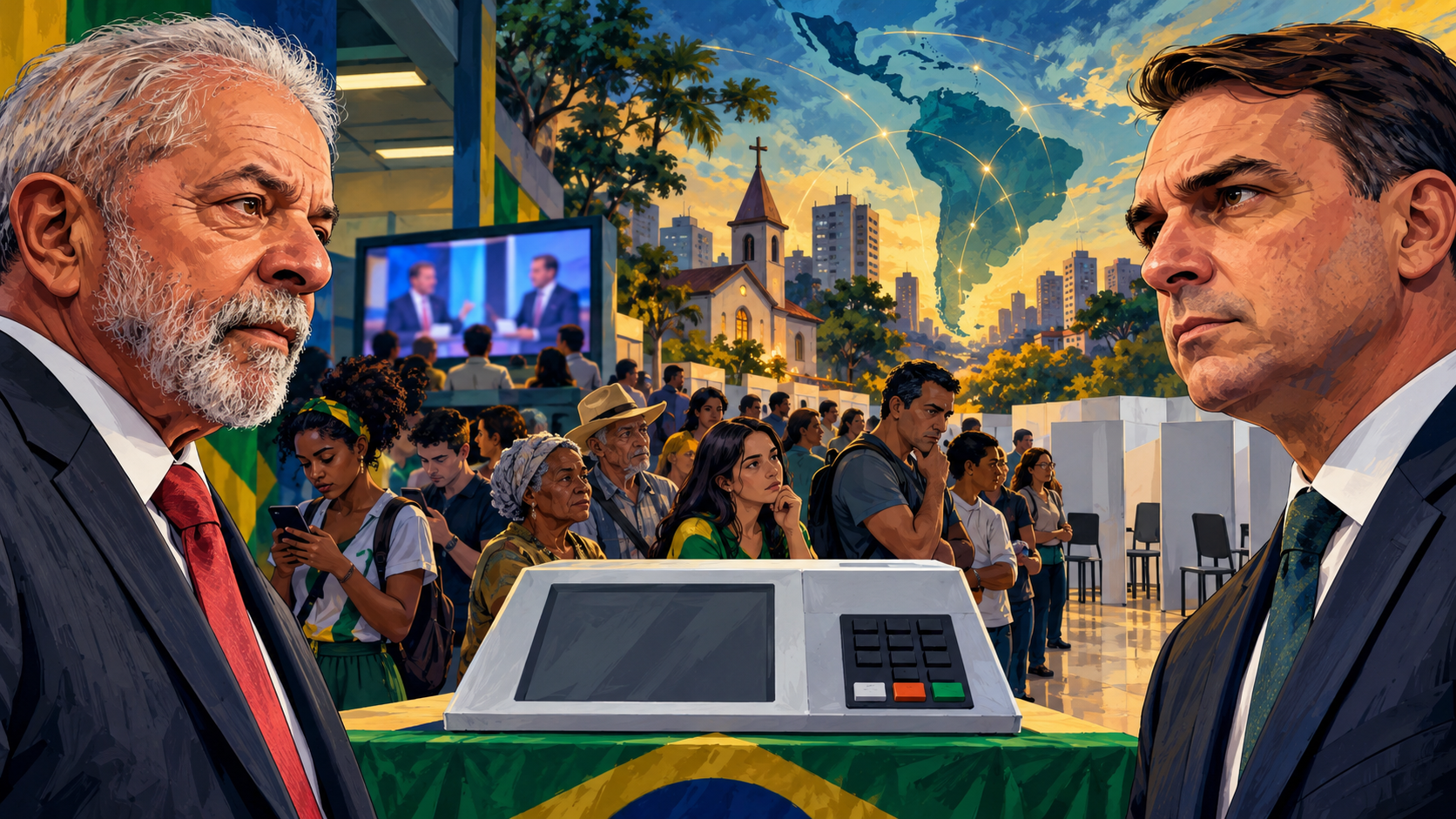Brasil enfrenta una elección reñida entre Lula y Flávio Bolsonaro con impacto en América Latina