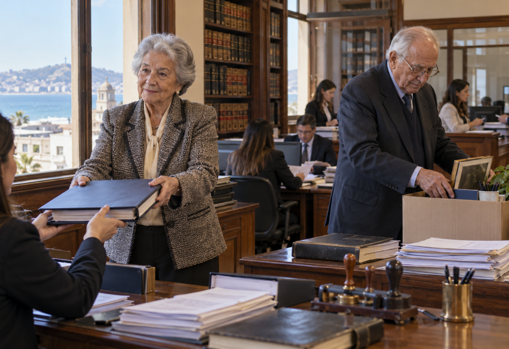 Límite de 75 años se aplica en Coquimbo con salida de dos notarios y conservadores
