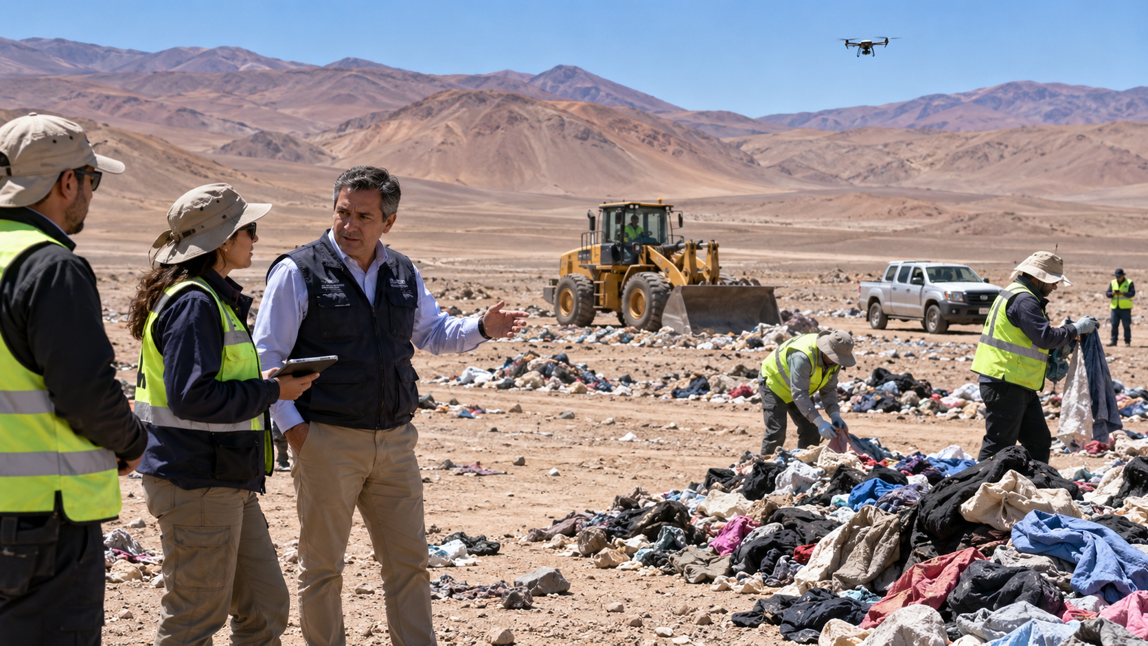 Miguel Aguirre niega que persistan grandes acumulaciones de ropa en el desierto de Atacama