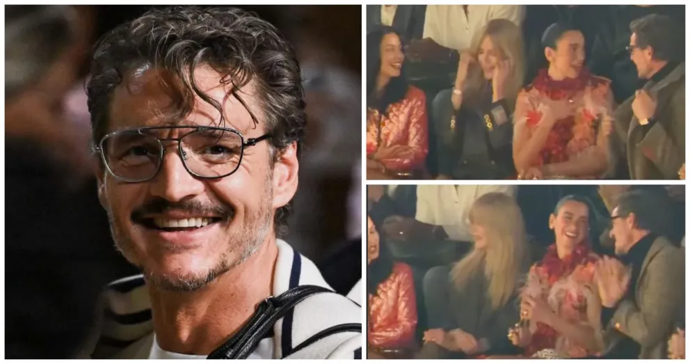 Pedro Pascal comparte un distendido momento con Dua Lipa y Nicole Kidman en París