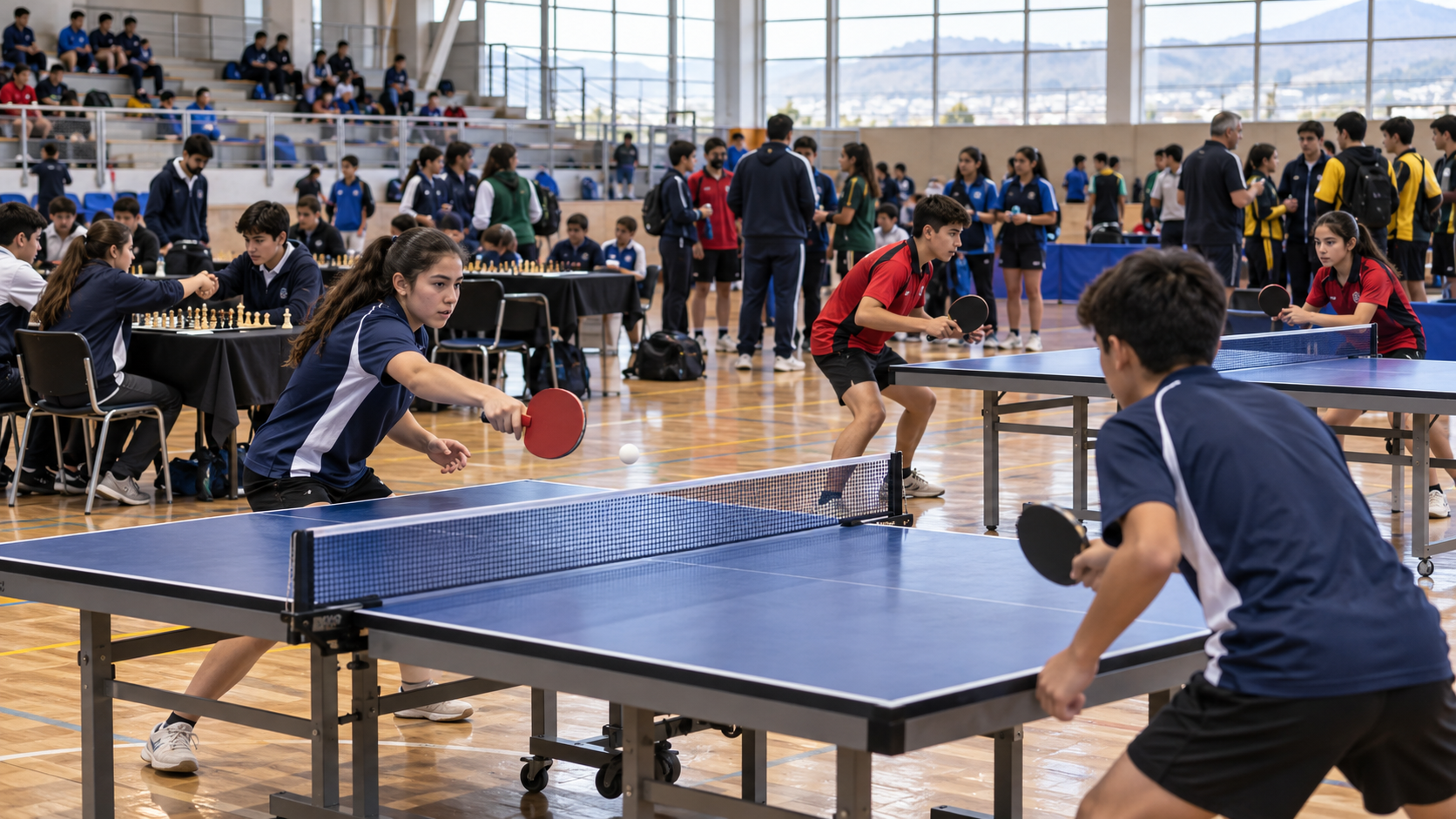 Últimas jornadas para Coquimbo: el tenis de mesa sigue en competencia y el ajedrez ya terminó